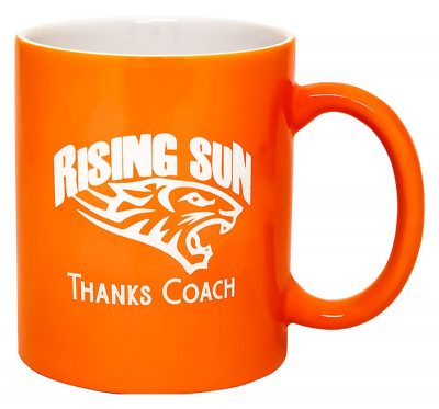 Laserable Bright Orange Mug