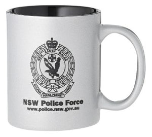 Laserable Silver Coffee Mug