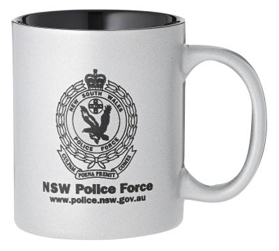 Laserable Silver Coffee Mug
