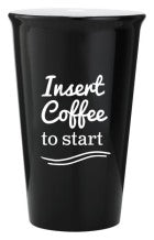 Laserable Black Latte Mug