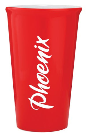 Laserable Red Latte Mug