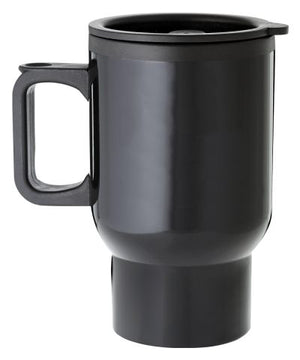 Laserable Black Travel Mug with Handle