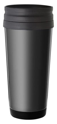 Laserable Black Travel Mug