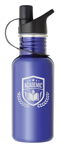 Laserable Blue Water Bottle