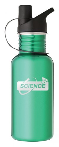 Laserable Green Water Bottle