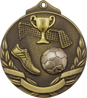 Football Two Tone medal - eagle rise sports