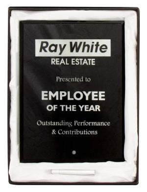 Prime Glass Plaque Black