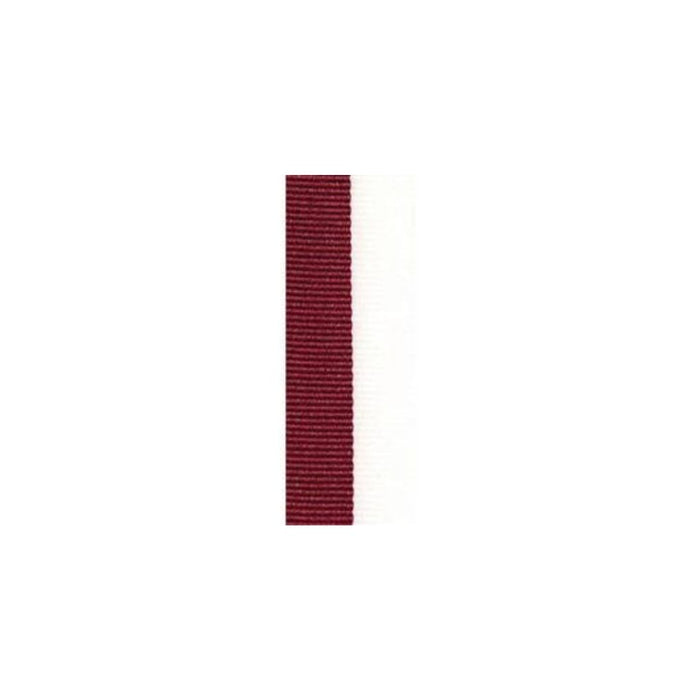 Ribbon - Maroon & White