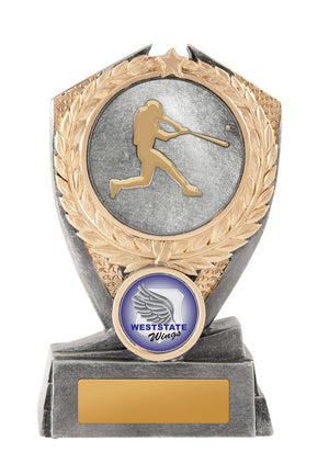 Hero Shield - Baseball trophy - eagle rise sports 