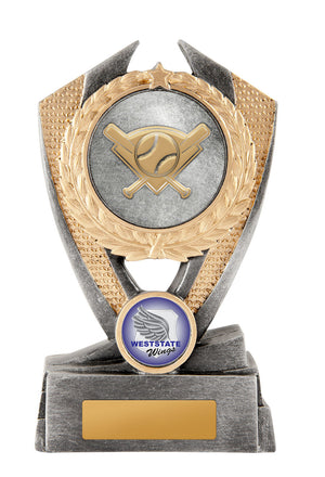 Hero Shield - Baseball trophy - eagle rise sports