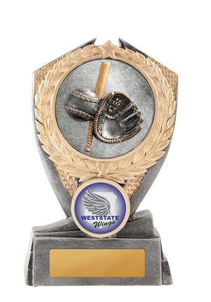 Hero Shield - Baseball trophy - eagle rise sports