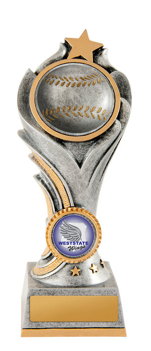 Flame Tower - Baseball trophy - eagle rise sports