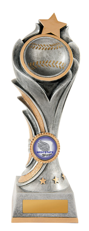 Flame Tower - Baseball trophy - eagle rise sports