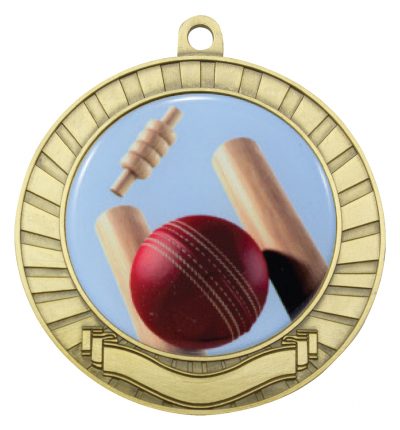 Eco Scroll Cricket Theme Medal