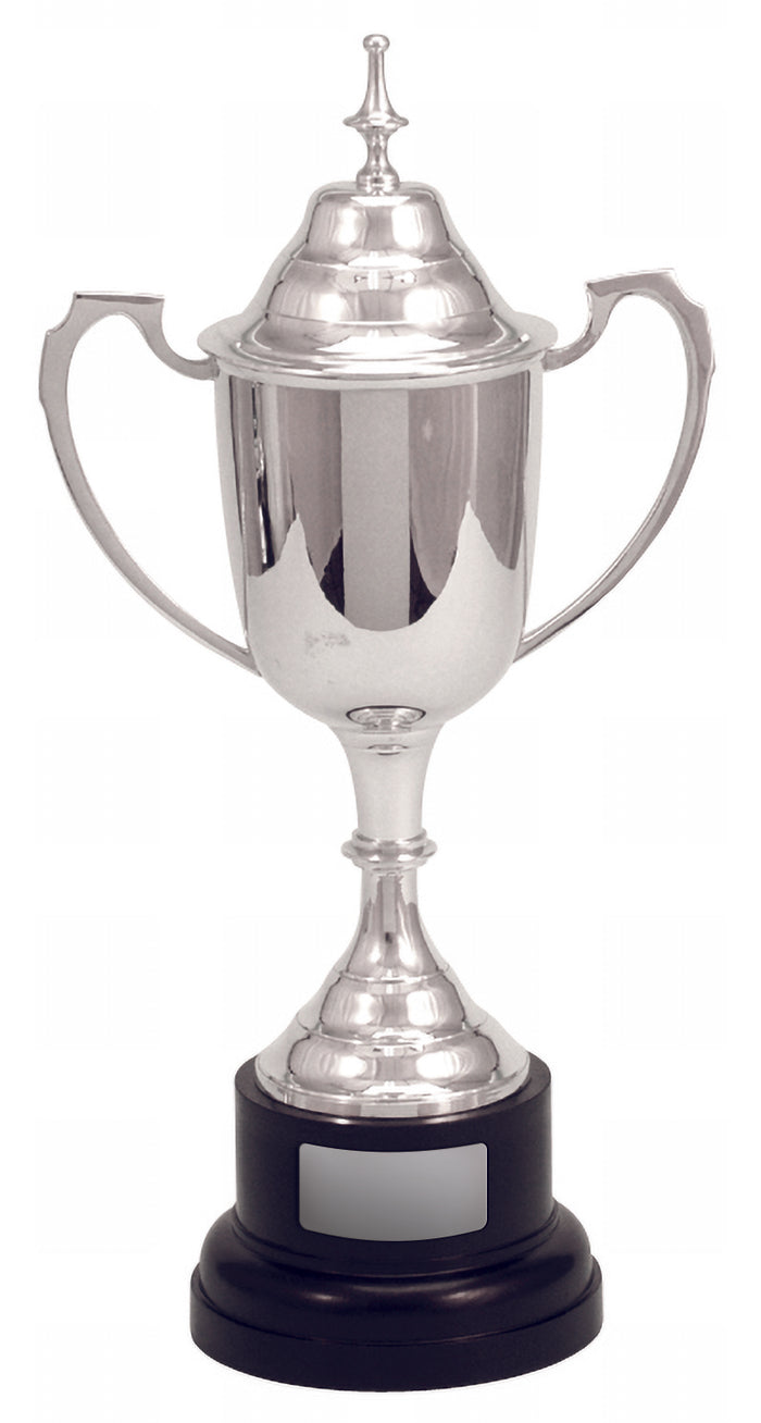 Silver Plated Cup on Base with Lid
