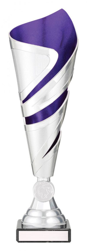 Cyclone Cup Silver / Purple trophy - eagle rise sports