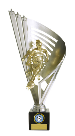 Figure on Column Female trophy - eagle rise sports